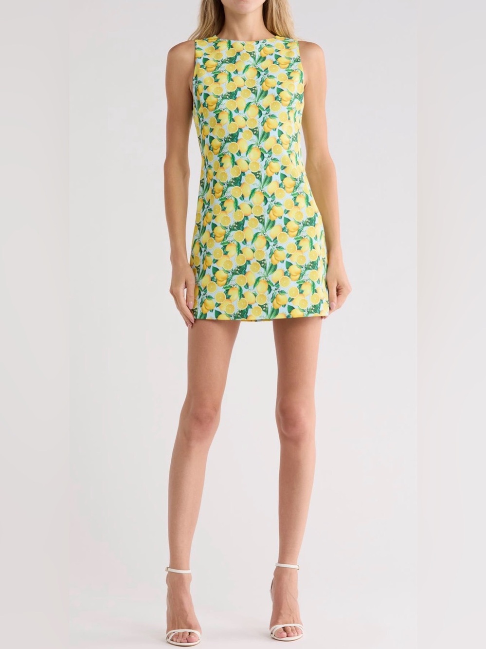 Clyde A-Line Shift Dress in Lemon Squeeze NWT